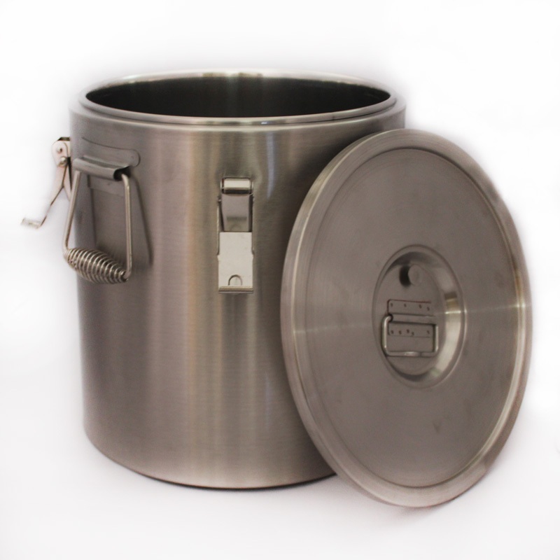 업소용 육수통 스테인리스 발효통 스틸 단열 밀봉 부식방지 캐티 140개- 70L (48x51cm) - 상품 이미지