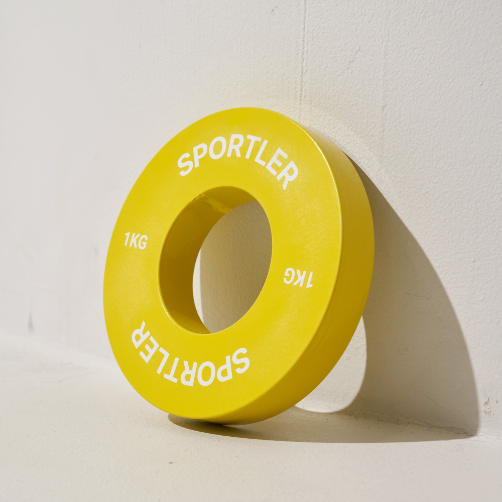 스포틀러 바벨 경량원판 0.25kg 2개 세트 저중량 홈트 단계별 50mm 헬스 원판 - 상세 이미지 4