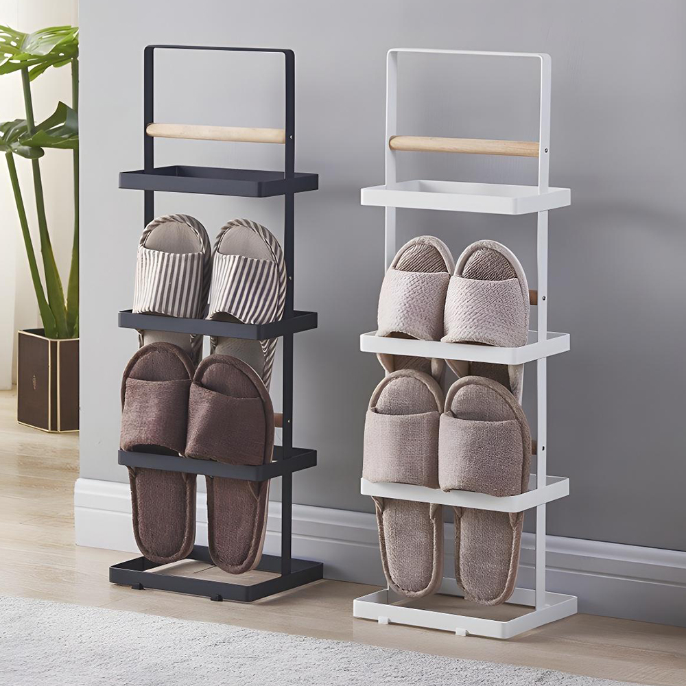 심플 실내화거치대 슬리퍼걸이 현관 신발보관함 거실화 수납 꽂이 간이신발장