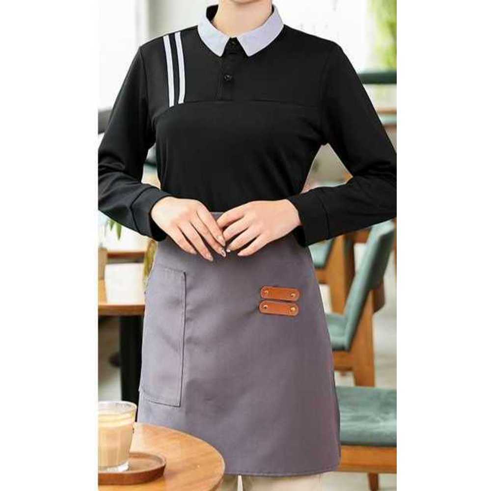 홀서빙복 식당 가을 겨울 근무복 종업원 카페 유니폼 M - 상품 이미지
