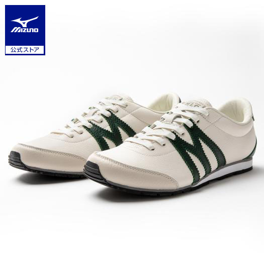 미즈노 MIZUNO 캐주얼 남녀공용 스니커즈 MLC-0 그레이x딥그린 - 상품 이미지