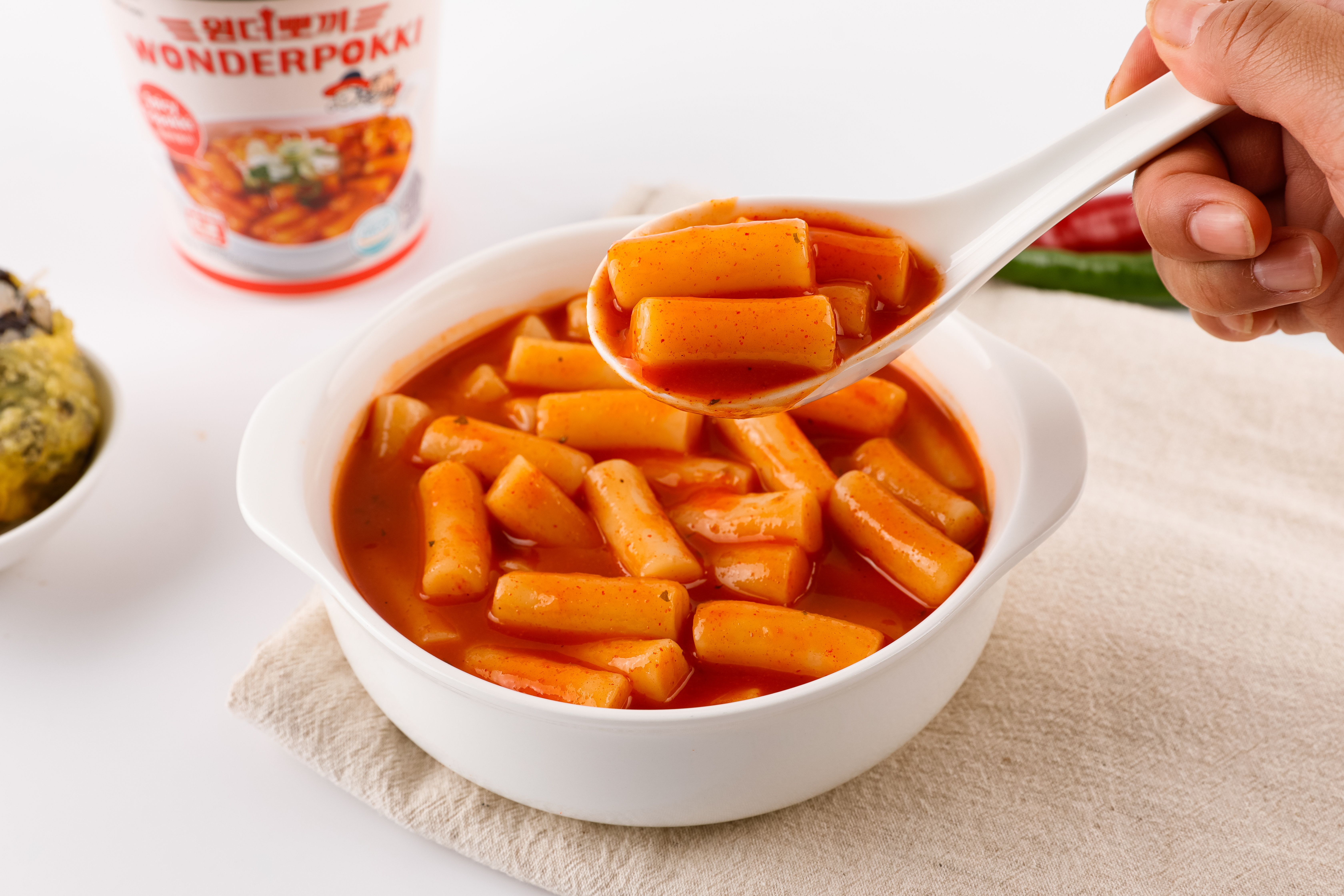 원더뽀끼 컵 떡볶이 즉석떡볶이 매운떡볶이 매콤, 120g, 1개 - 상세 이미지 3