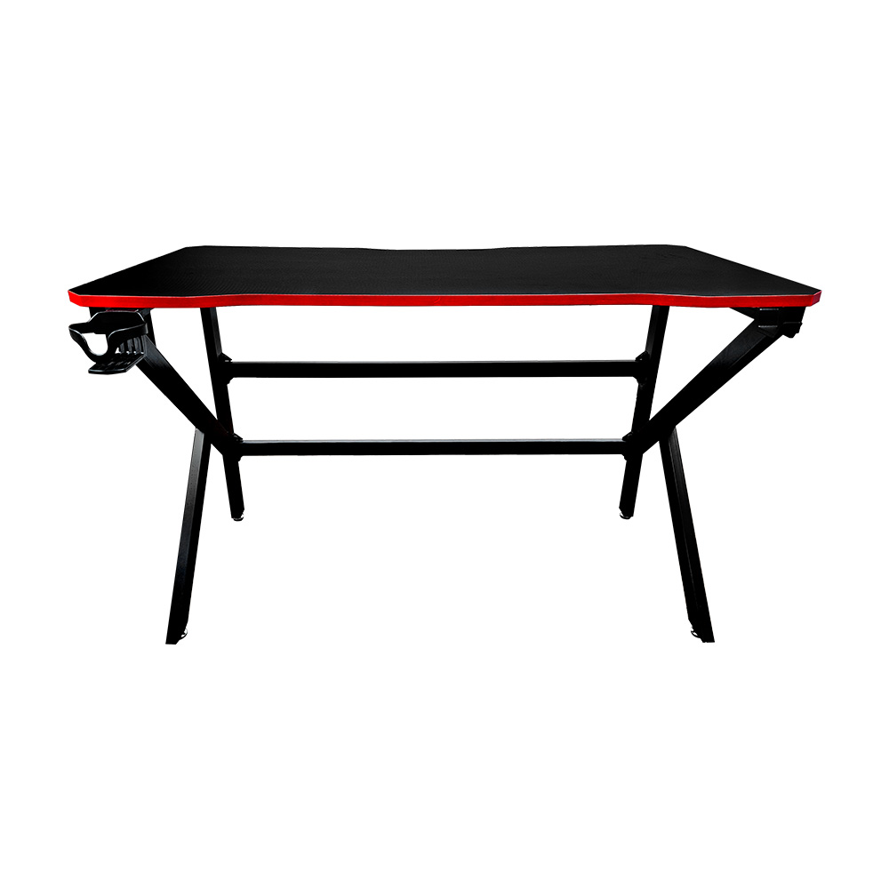 엑소티카 게이밍 책상 철제 1인용 컴퓨터 데스크 K형 TXB-12874K, 블랙