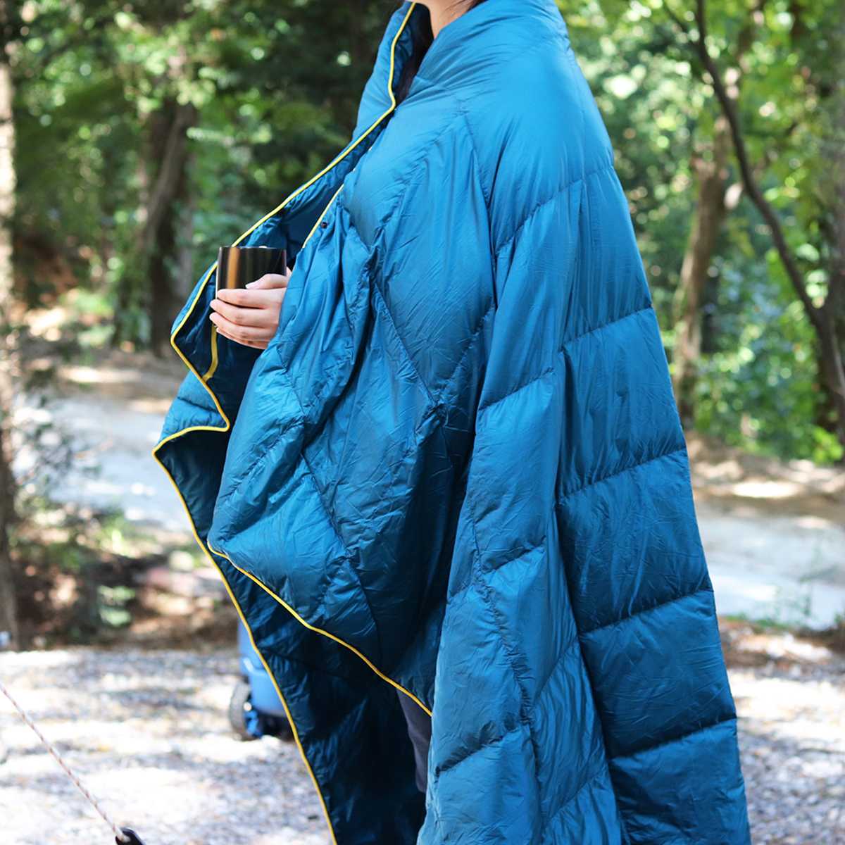 덕다운 캠핑 블랭킷 패딩담요 이불 백패킹 차박 초경량 사계절 다용도 침낭 대용