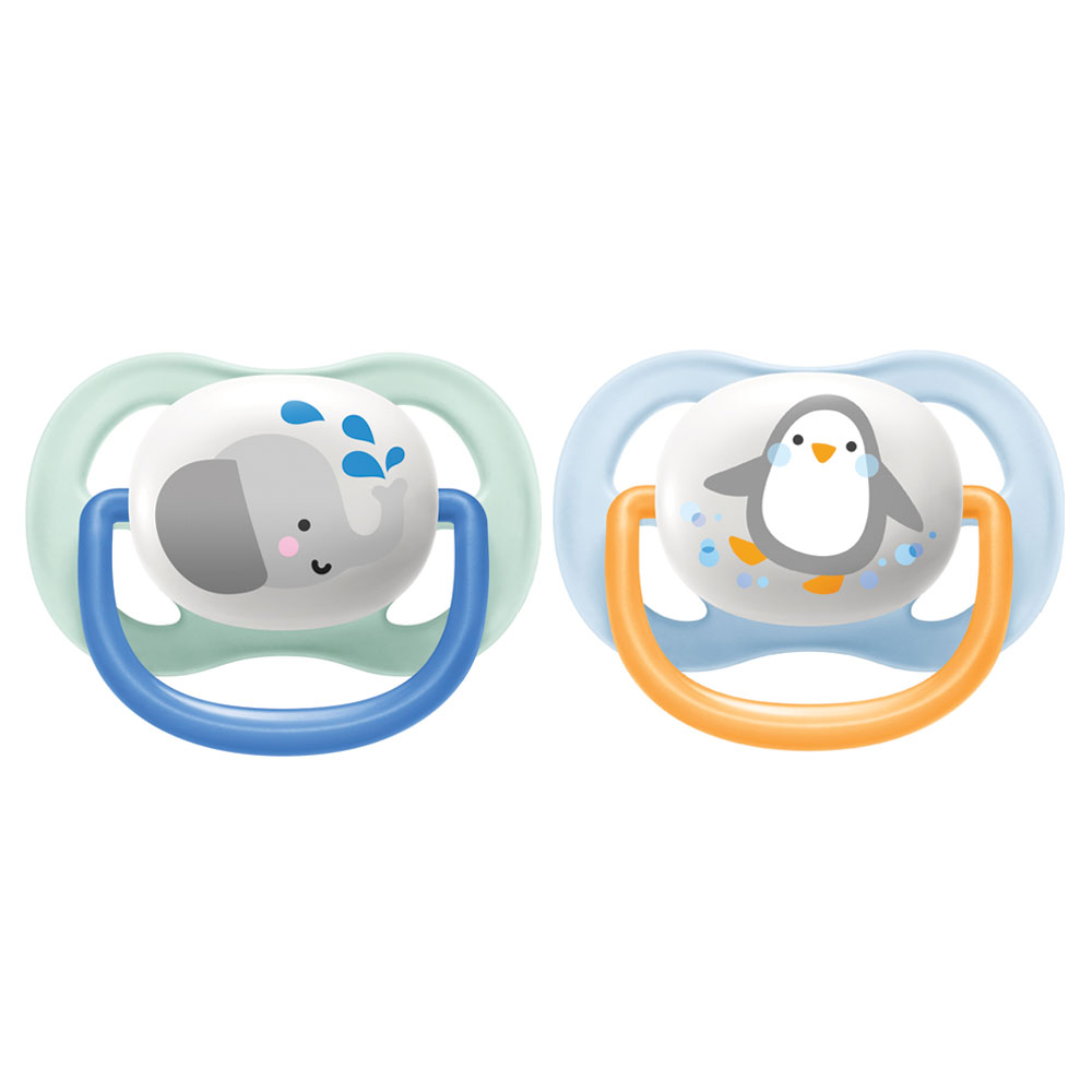 2P+2P 필립스아벤트 국민쪽쪽이 울트라 에어 컬렉션 신생아 공갈 젖꼭지 (케이스 포함)