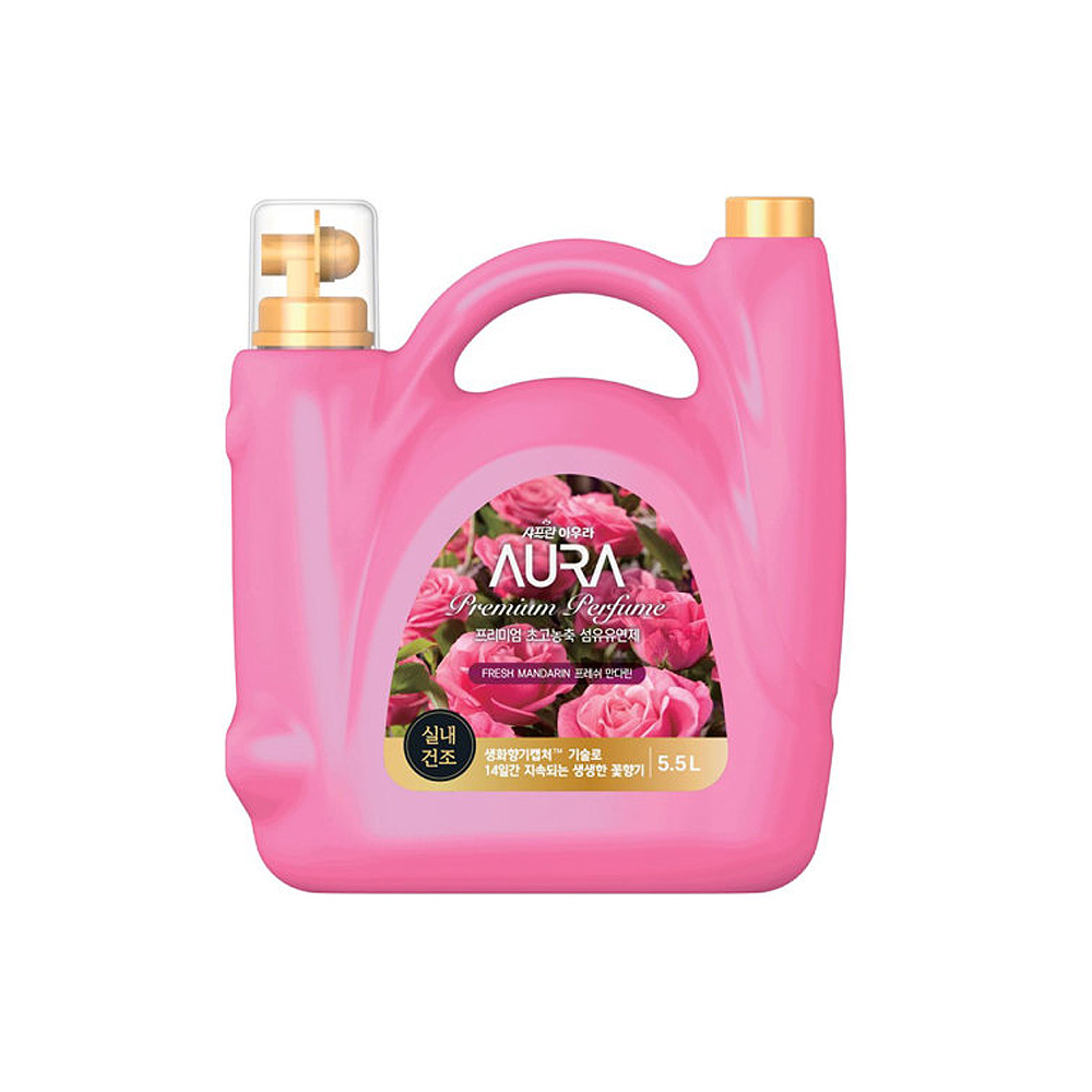 아우라 프리미엄 섬유유연제 프레쉬만다린 5.5L : 다이니솔