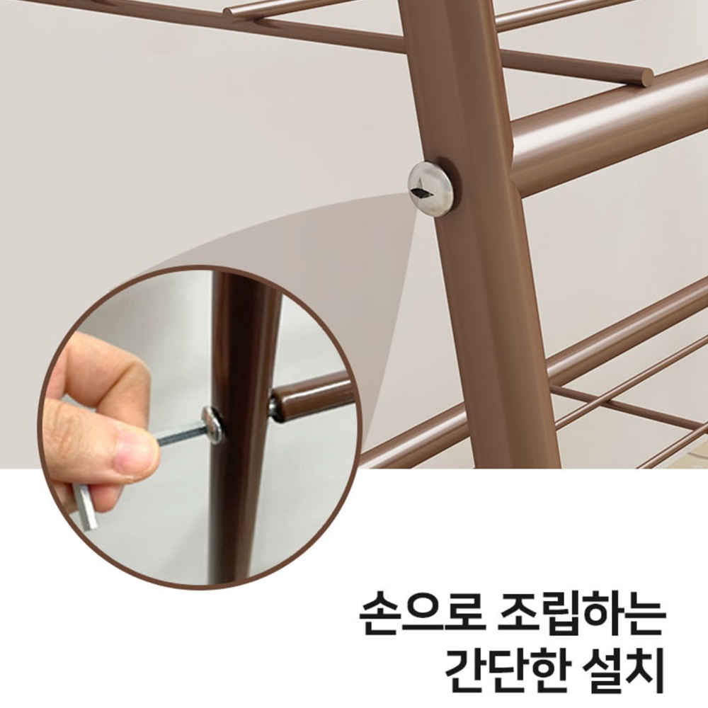 무볼트행거 옷방 코너행거 튼튼한스탠딩옷걸이 이미지 7