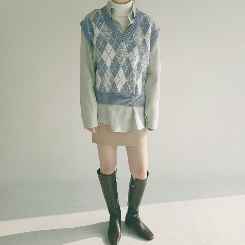 오버핏 여성 면 레이어드 카라 셔츠 봄 가을 루즈핏 남방 소라색 화이트