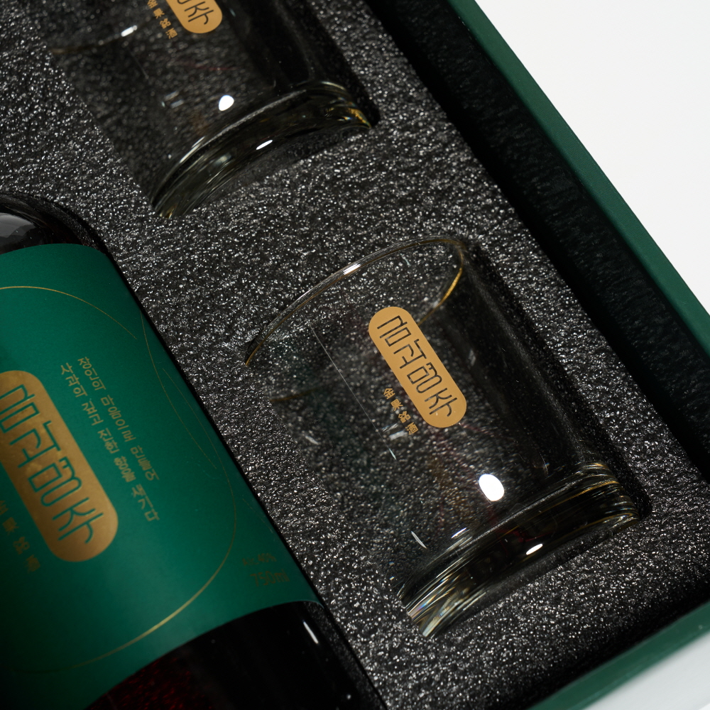 금과명주 40도 750ml 선물세트 사과 브랜디 리큐르 한국애플리즈 (잔 포함) - 상세 이미지 4