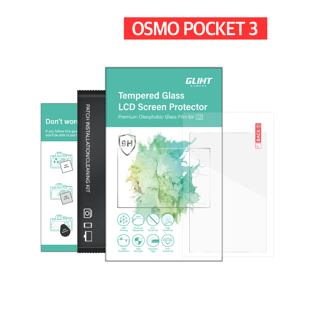 GC 글린트 OSMO POCKET3 DJI 오즈모 포켓3 강화유리 액정보호필름 - 상세 이미지 2