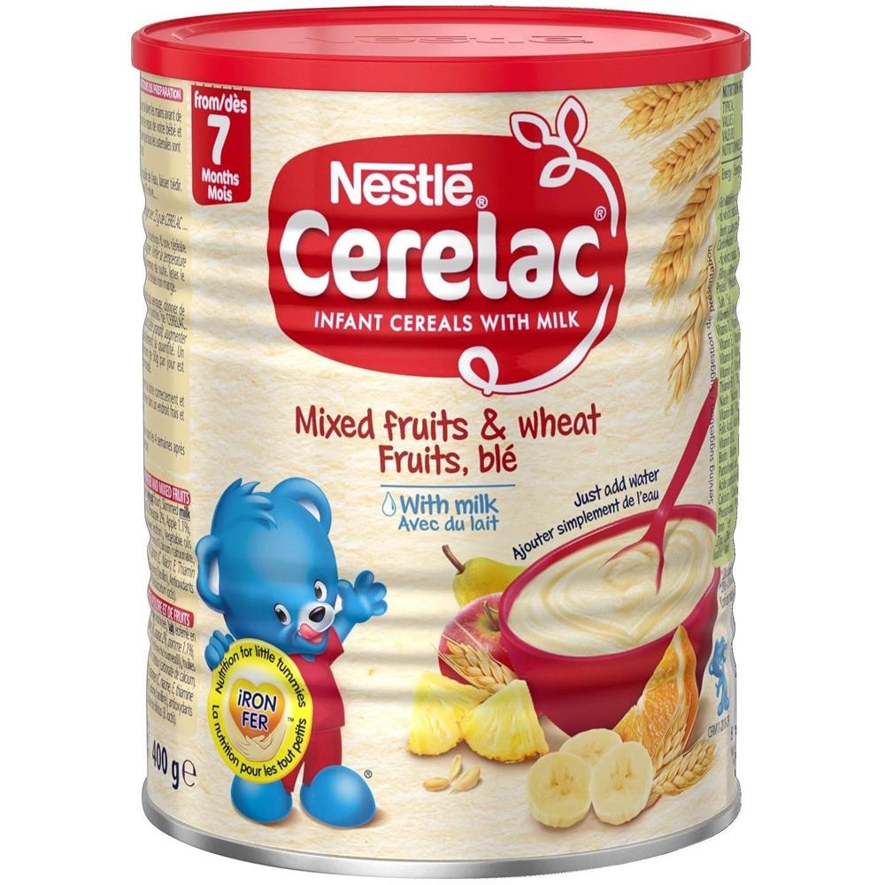 Nestle 네슬레 세레락 이유식 믹스과일 밀크 14.1oz 4캔 : 이머커스코리아