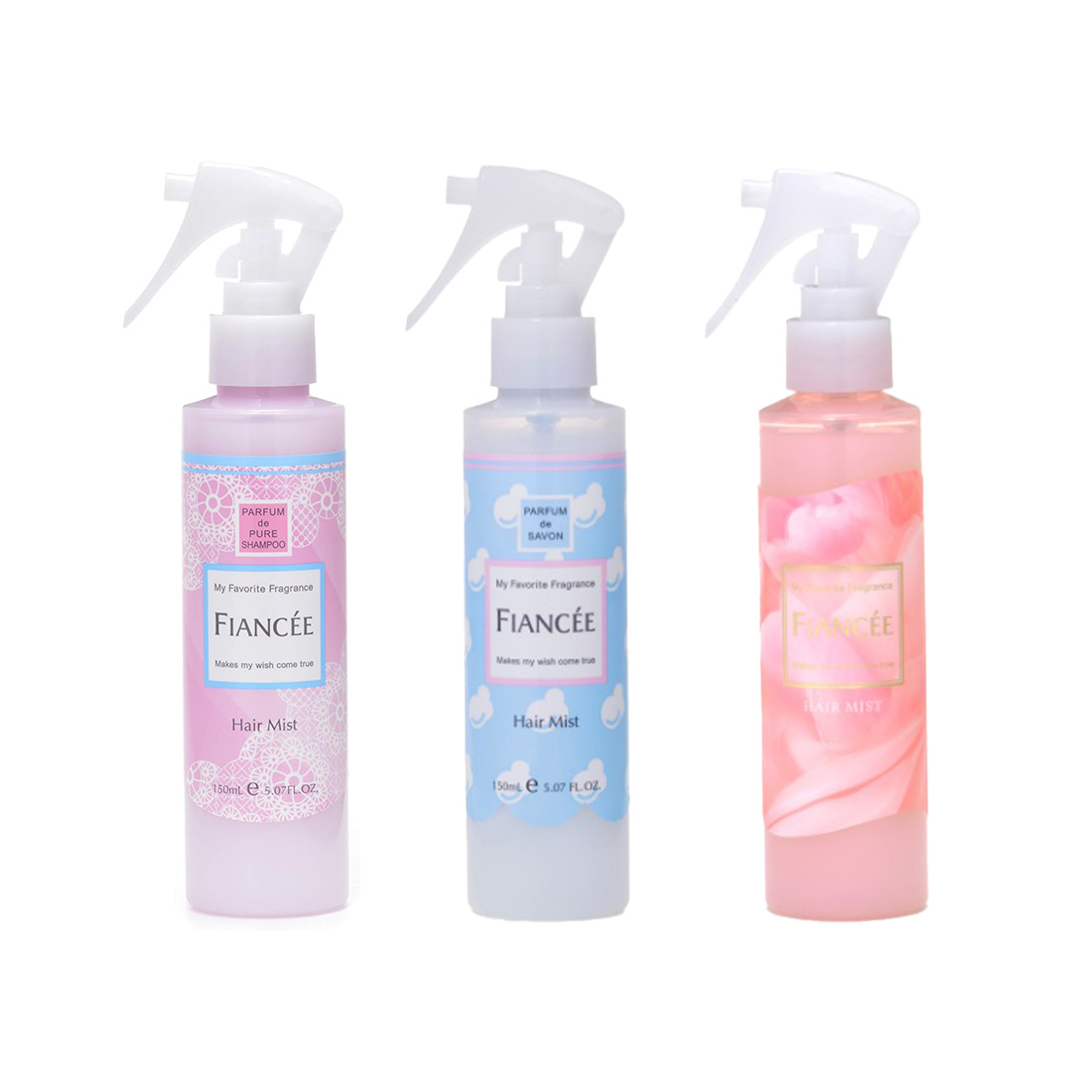 피앙세 프레그런스 헤어미스트 150ml 3종 일본직구