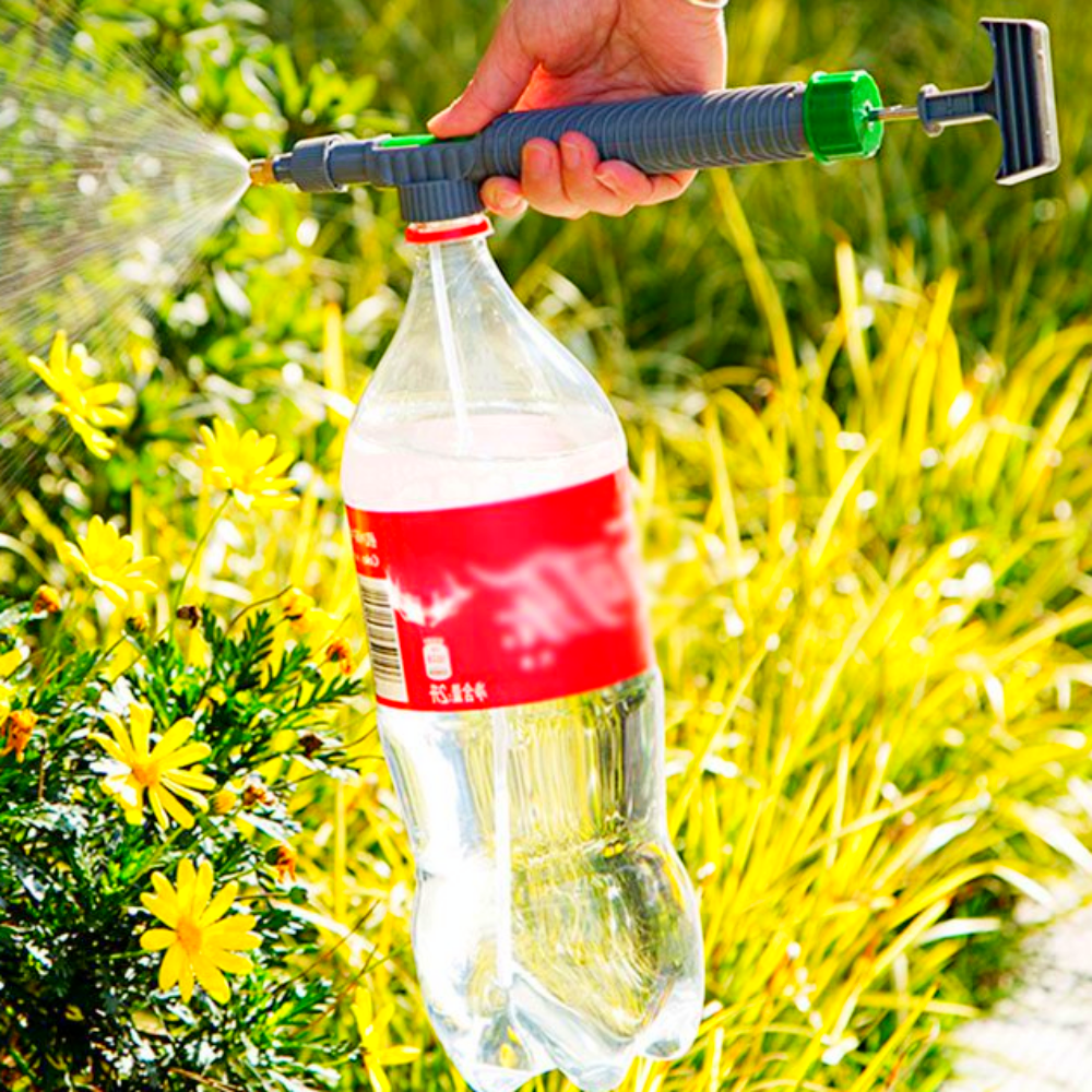 원터치 페트병활용물조리개 압축형PET분무기 회전식레버 분무량조절