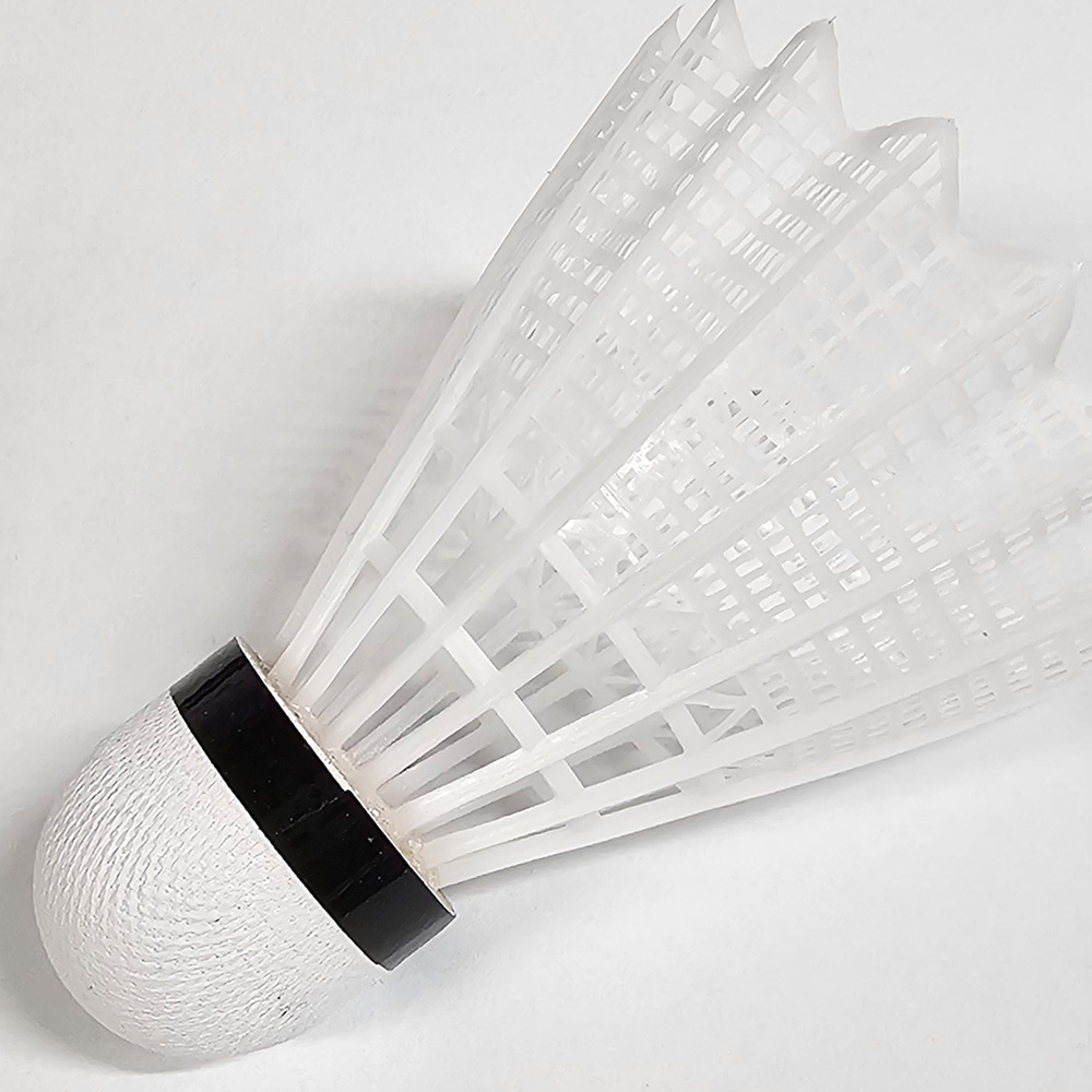 헤드 셔틀콕 나일론 배드민턴콕 공 3입 실외 야외 레저 연습 화이트 이미지 7