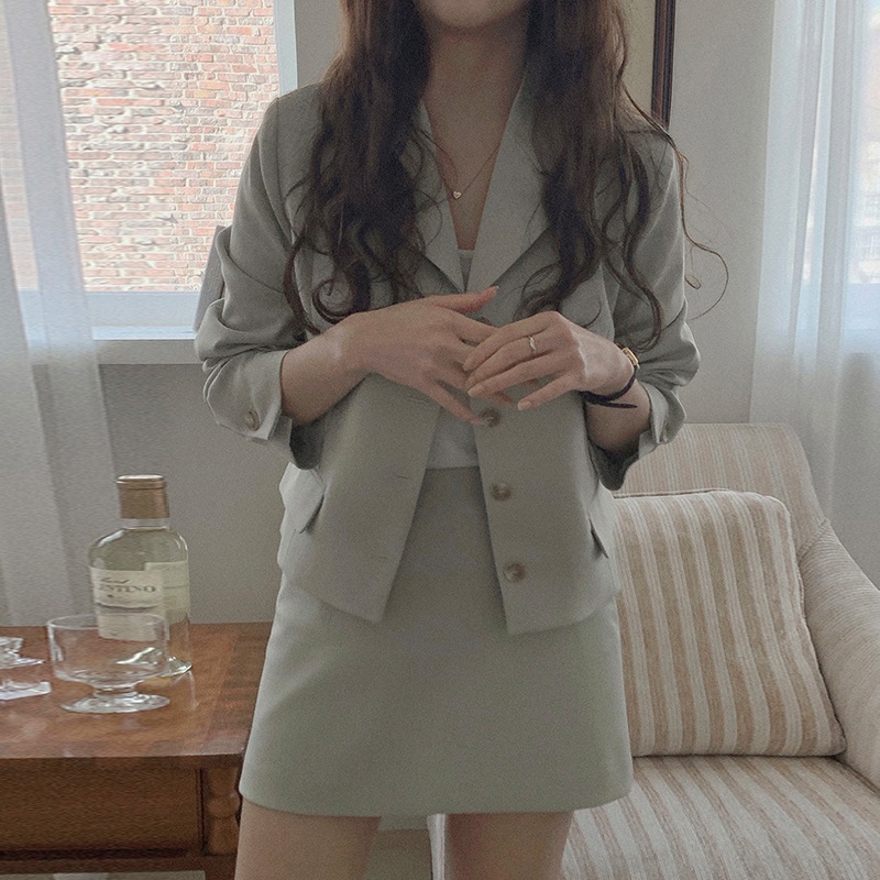 가족X멜로 3화 손나은 자켓 코트 변미래 크롭 심플한 의상 옷 패션 - 상세 이미지 3
