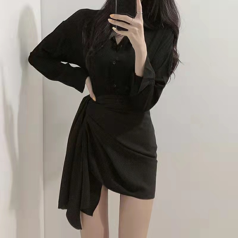 살롱드립2 54화 신민아 스커트 치마 언발란스 리본 의상 옷  패션 - 상세 이미지 4