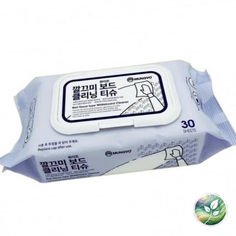 클리닝티슈 깔끄미 화이트보드 칠판청소용 30매 크리닝 : 폴리나폴리