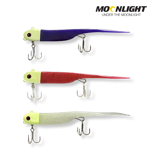문라이트 MLL-01 갈치 지그헤드 웜세트 풀치마스터 내만갈치 갈치루어 야광 축광 - 상세 이미지 2