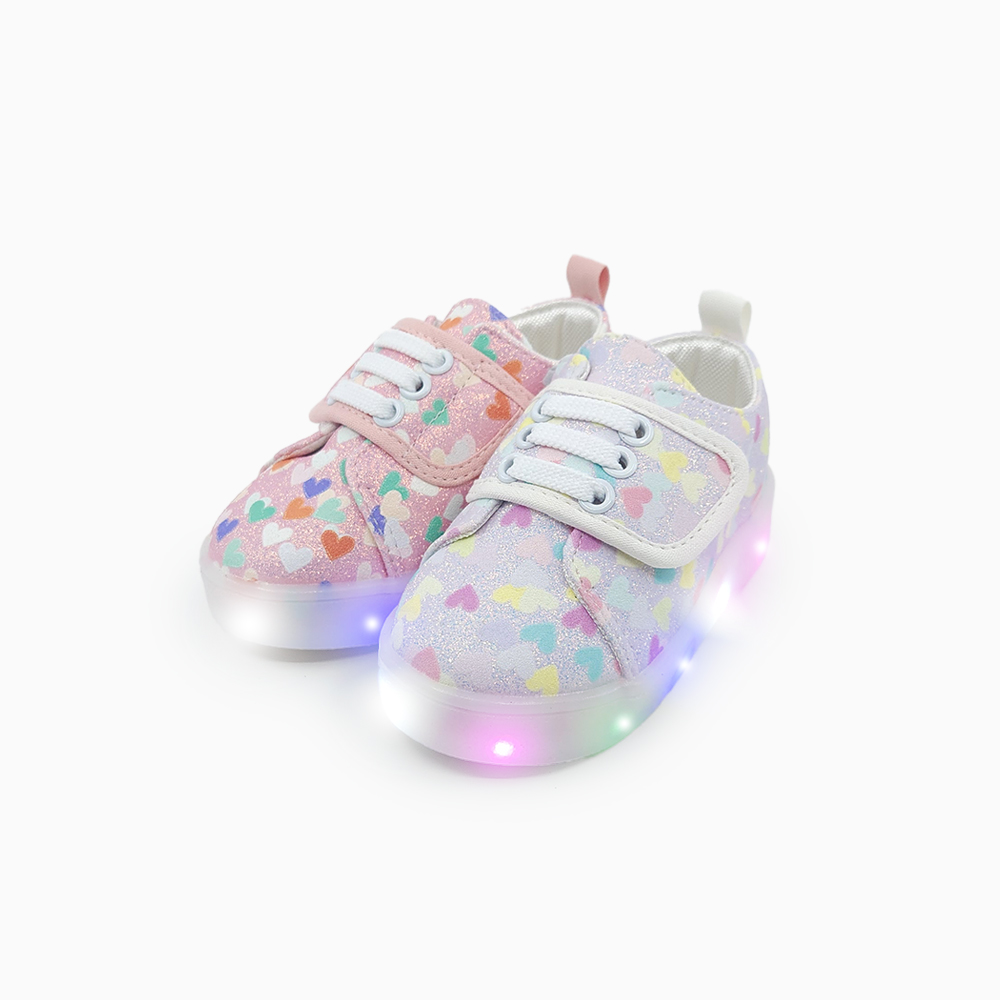 베이비솔 아기신발 유아 신발 키즈 운동화 여아 LED 스파클하트 - 메인 이미지