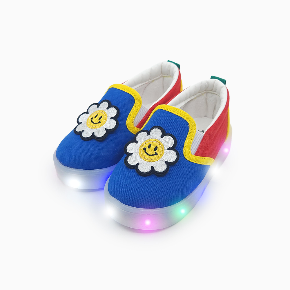 베이비솔 아기신발 유아 신발 키즈 운동화 여아 남아 슬립온 LED 컬러데이지 - 상세 이미지 3