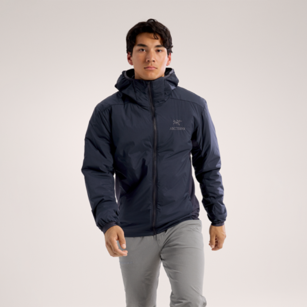 [신상입고] 아크테릭스 자켓 아톰 후디 남성 24FW BLACK SAPPHIRE AJOFMX7487-BSR : Brand Nest