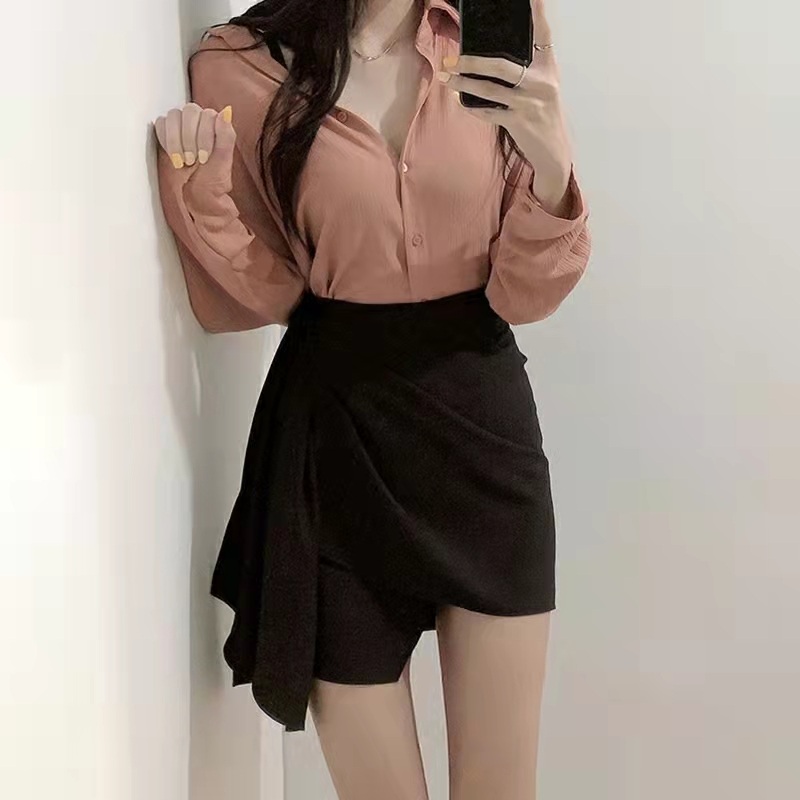 살롱드립2 54화 신민아 스커트 치마 언발란스 리본 의상 옷  패션 - 상세 이미지 3