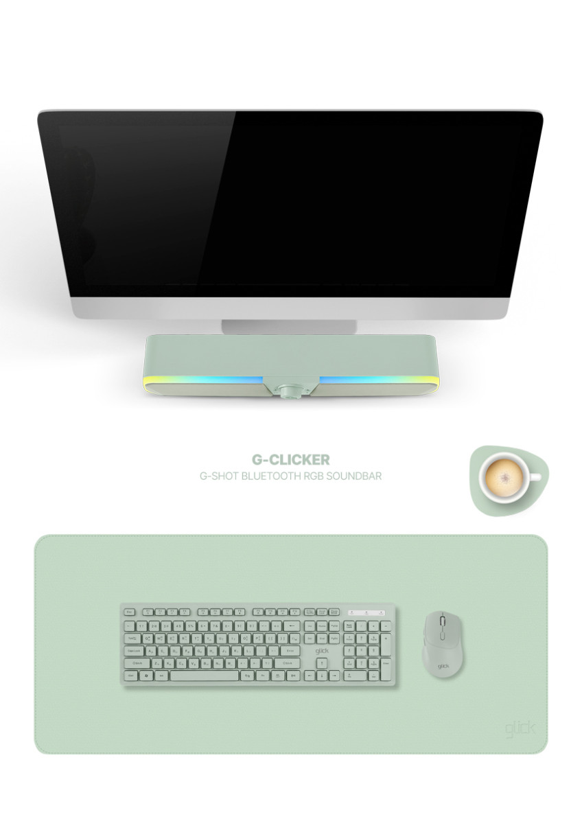 지클릭커 슈퍼히어로 G-SHOT GBS10 RGB 블루투스 컴퓨터 사운드바 블랙 판매처 상세 정보 이미지 3