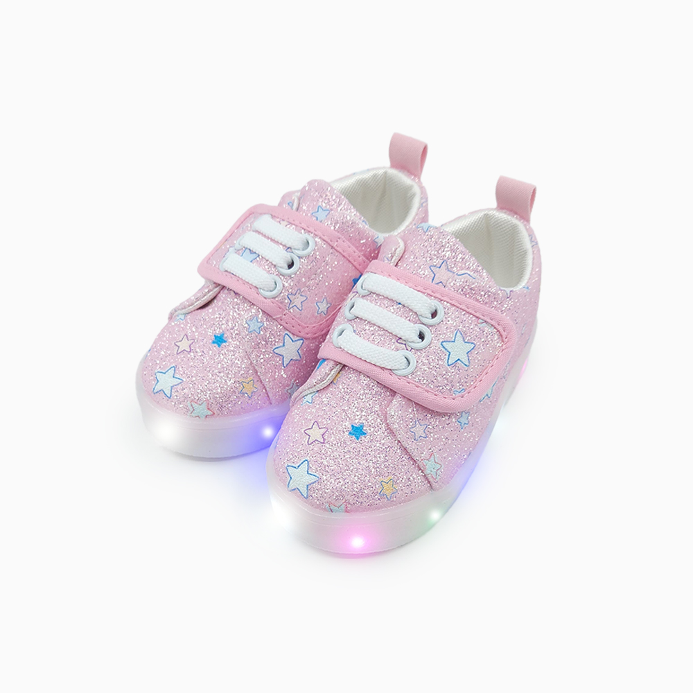 베이비솔 아기신발 유아 신발 키즈 운동화 여아 LED 트윙클스타 - 상세 이미지 4