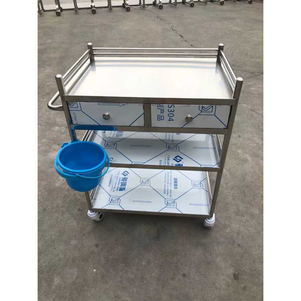 병원 카트 서빙 다용도 운반 웨건 드레싱 트롤리 60x40x86 서랍 - 상세 이미지 3