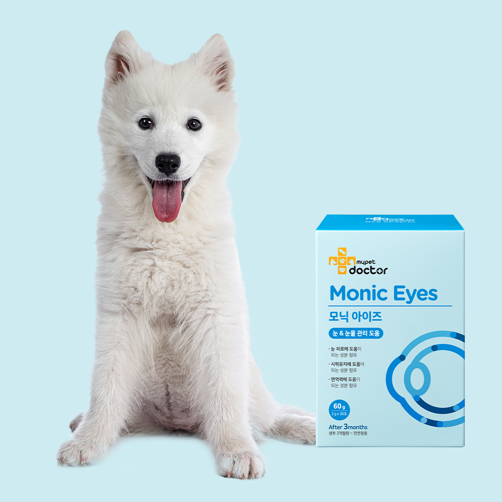 마이펫닥터 모닉아이즈 강아지 고양이 영양제 눈 눈물관리 눈물자국 눈건강, 60g, 1ea