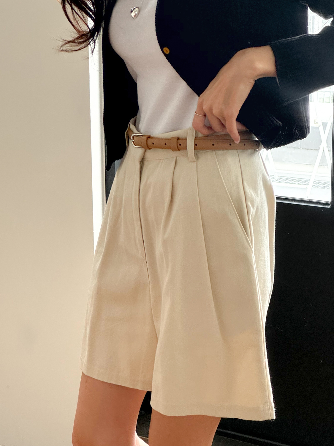 [❤당일출고❤] 레오브 슬림 데일리 실버 봄 가을 심플 레더 가죽 벨트 5color 상세 이미지 20