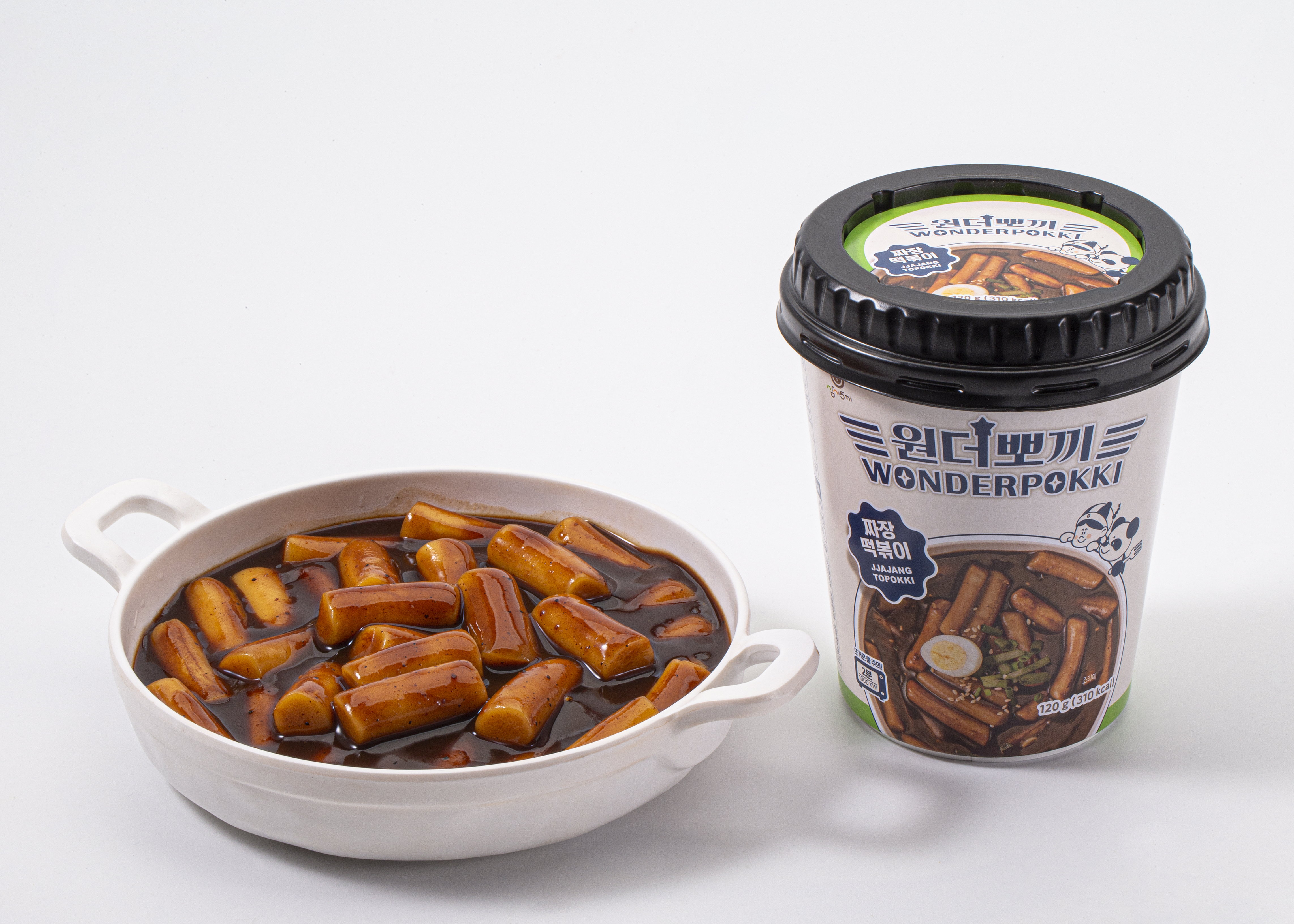 원더뽀끼 컵 떡볶이 짜장, 120g, 8개 - 상세 이미지 4