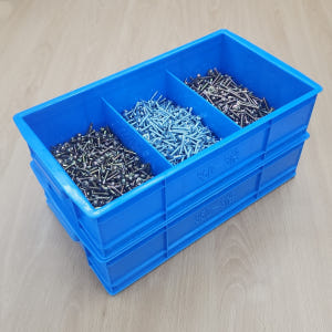 부품상자 칸막이 공구함 부품함 나사 볼트정리함 3칸-블루 실사용 후기 | 효과 있을까? - 상품 이미지 1