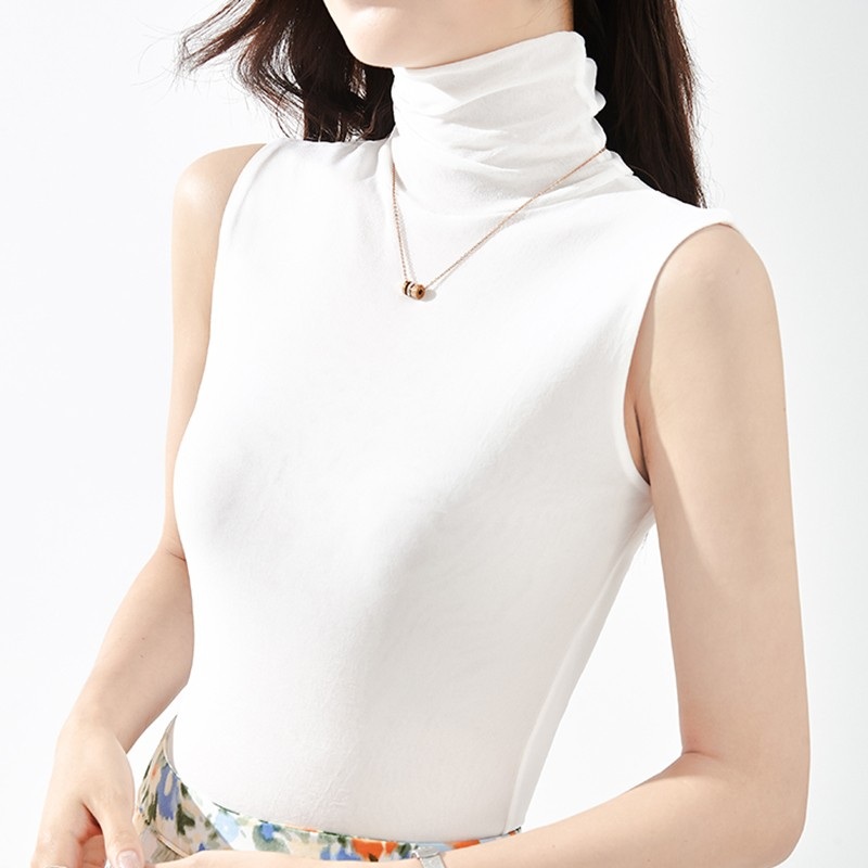 살롱드립2 54화 장도연 민소매 나시 티셔츠 슬림핏 폴라넥 의상 옷 패션 - 상품 이미지