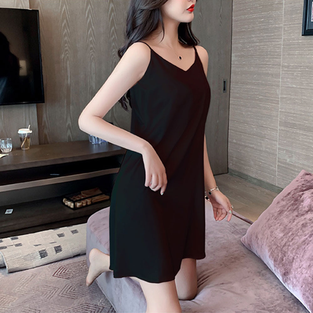 이벤트 속옷 실크 슬립 웨어 섹시 야한 란제리 슬립잠옷 이미지 7