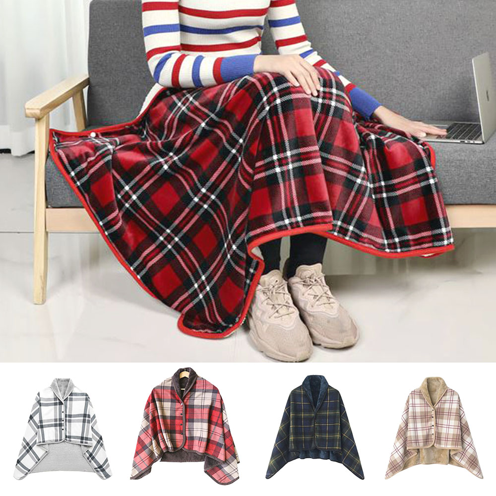 극세사 똑딱이 무릎담요 다용도 실내 단추식 융털 수면 보온 이불