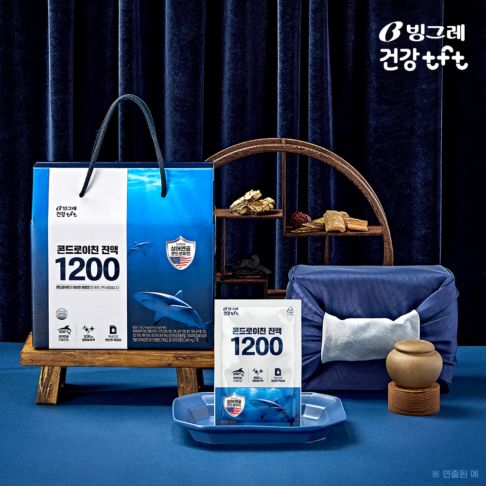 빙그레 콘드로이친 진액 1200 청상어연골 18포, 1개