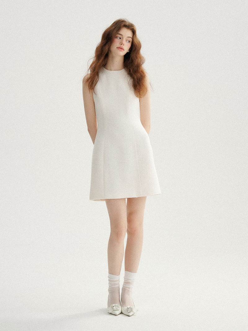 [신스덴] 팬시 트위드 미니원피스