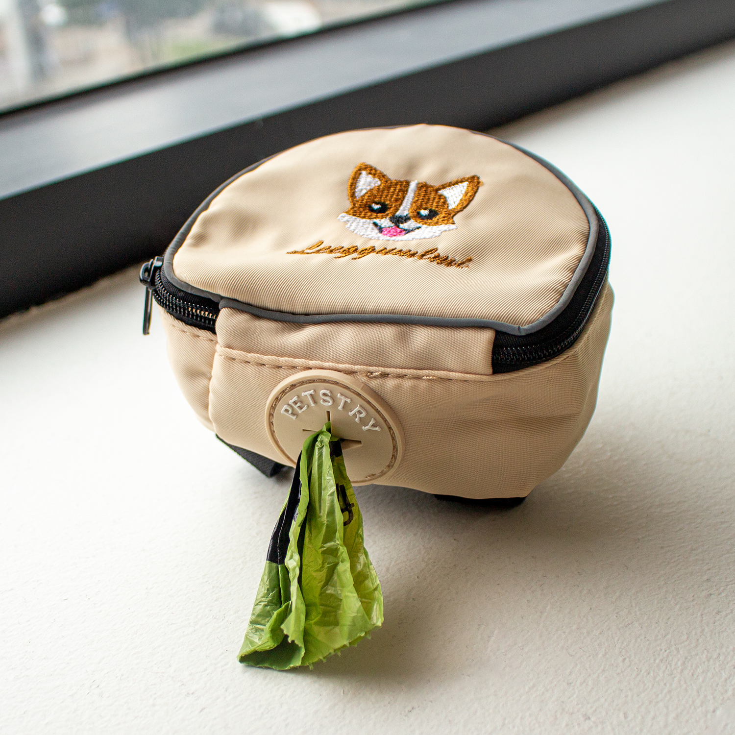 펫스츄리 강아지 가방 하네스 자수 이름표 에어백 캐릭터 XS S