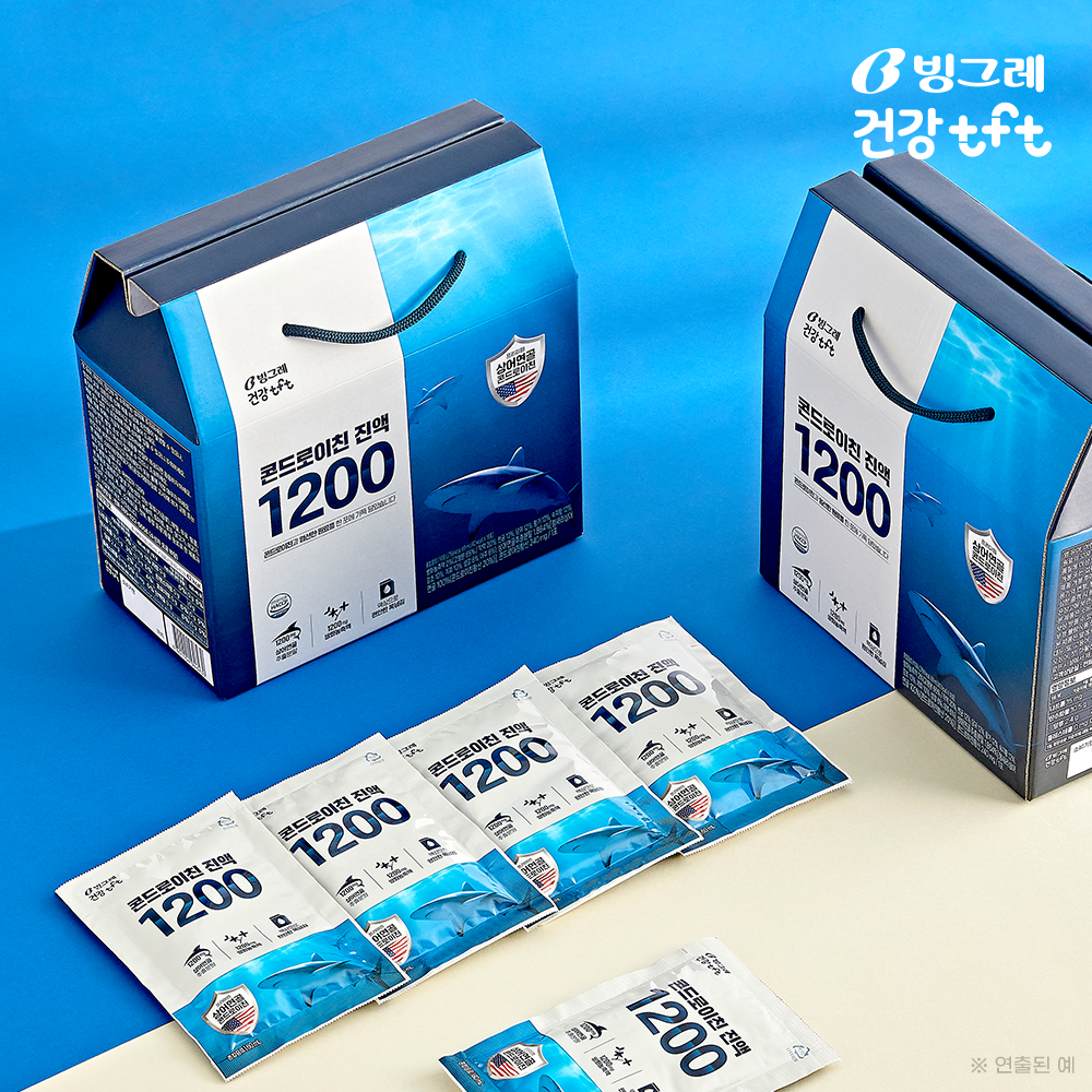 [블프 2+1] 빙그레 콘드로이친 진액 1200 청상어연골 18포, 2개 - 상품 이미지