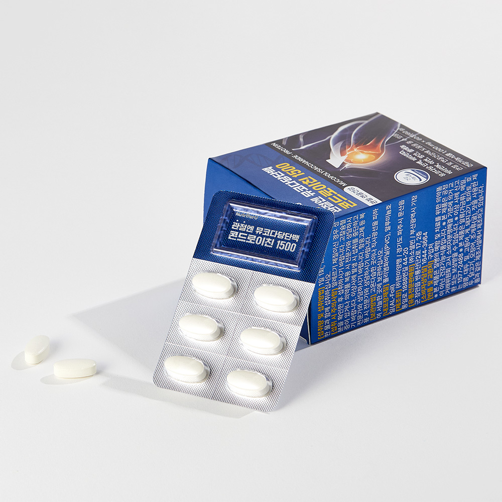 뉴트리포유 관절엔 뮤코다당단백 콘드로이친 1500 1,000mg 60정 5박스 5개월분 이미지 6