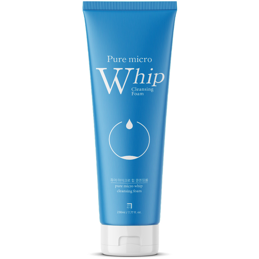 살림백서 퓨어 마이크로 대용량 휩 폼클렌징 저자극 지성 세안제 230ml, 1개 - 상품 이미지