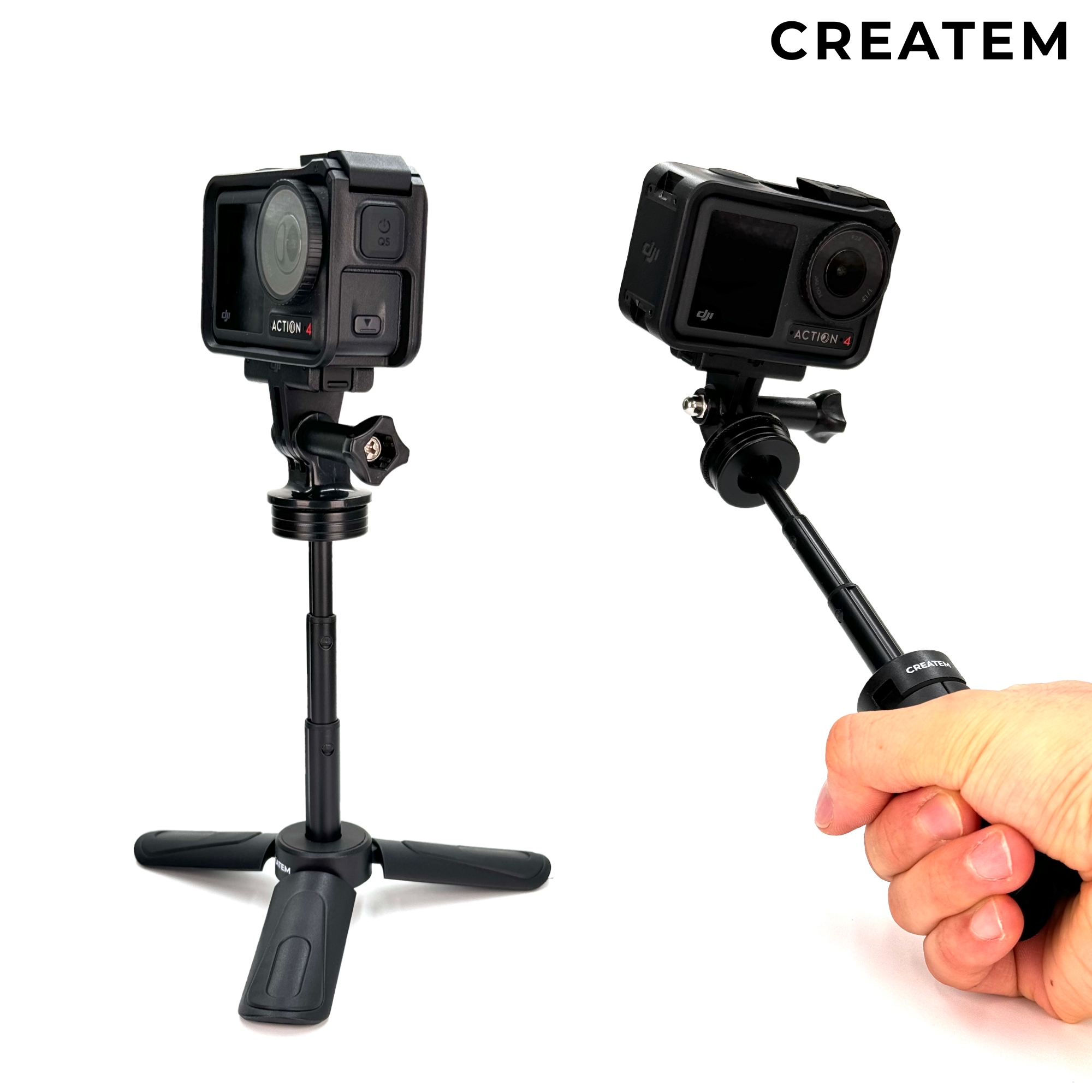 고프로 미니 쇼티 삼각대 - 셀카봉 장착 액션캠삼각대 슈팅그립 대체 호환