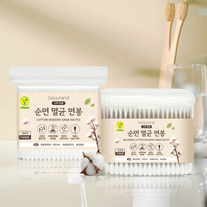 뷰렌드 비건 순면 멸균 나무 면봉 2000개 솔직 후기 | 피부 타입별 분석 - 상품 이미지 1