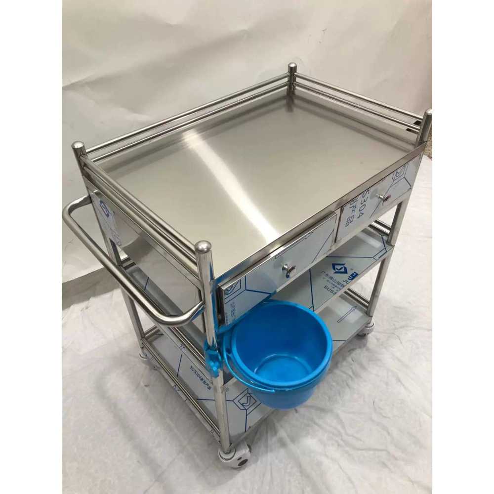 병원 카트 서빙 다용도 운반 웨건 드레싱 트롤리 60x40x86 서랍 - 상세 이미지 5
