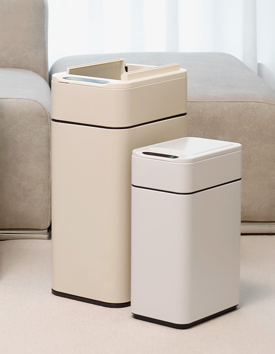 살림 SET 10L+20L 스마트 자동 센서 쓰레기통 냄새차단 인테리어 휴지통 날개형 제품 이미지