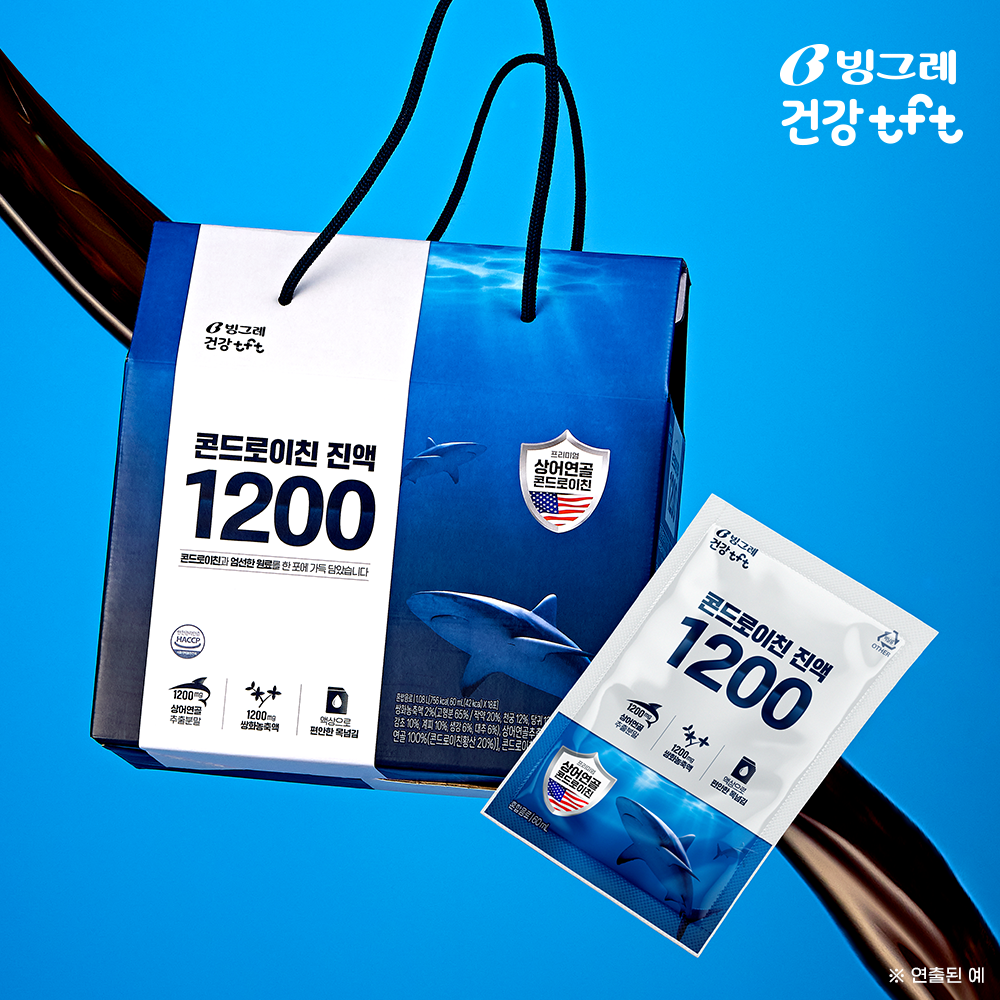 [블프 2+1] 빙그레 콘드로이친 진액 1200 청상어연골 18포, 2개 - 상세 이미지 2