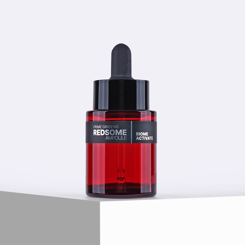 [바액] 레드좀 오일 앰플 [33ml] 유효성분 99%의 페이스오일 인삼엑소좀 2주사용후 피부장벽 94.15%개선