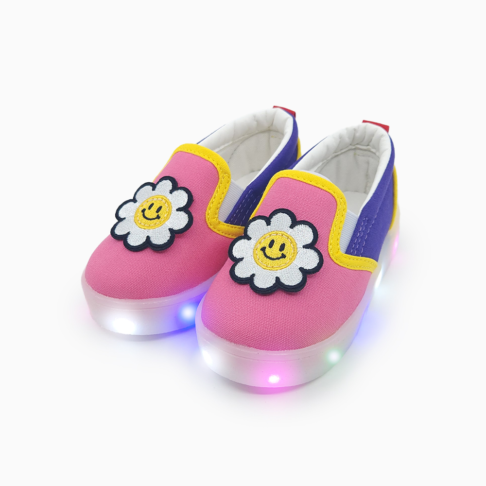 베이비솔 아기신발 유아 신발 키즈 운동화 여아 남아 슬립온 LED 컬러데이지 - 상세 이미지 4