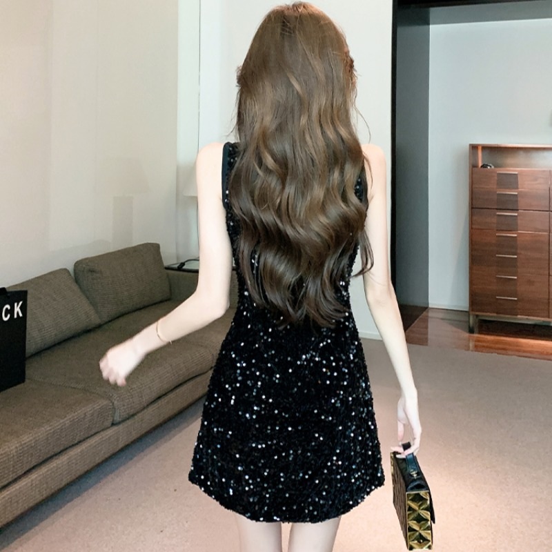 고민시 원피스 블랙 제작발표회 민소매 트윙클 의상 옷 패션 - 상세 이미지 5
